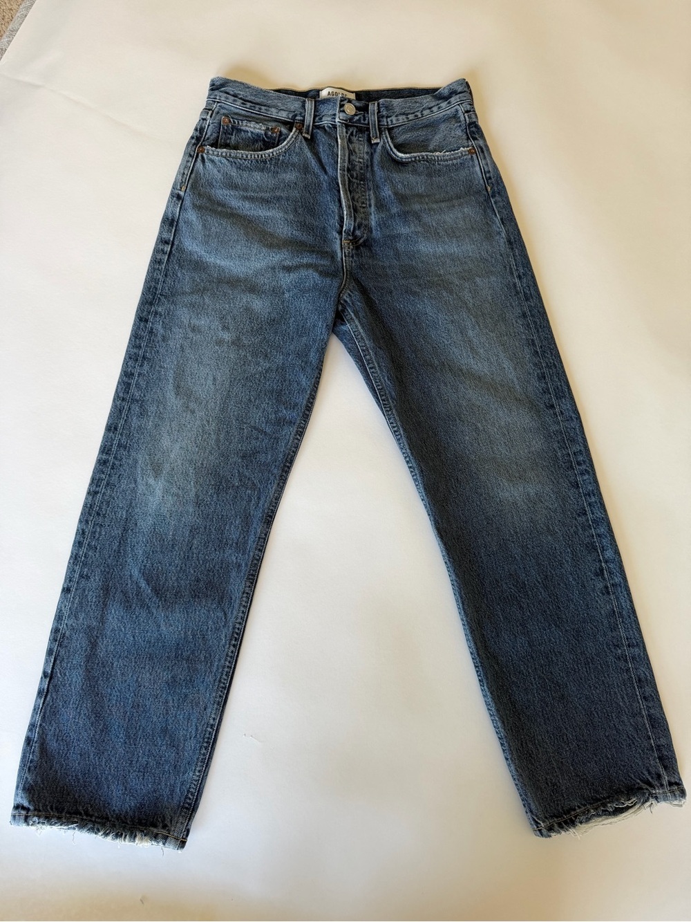 Agolde 90s Crop Jeans / Washed Blue / 25